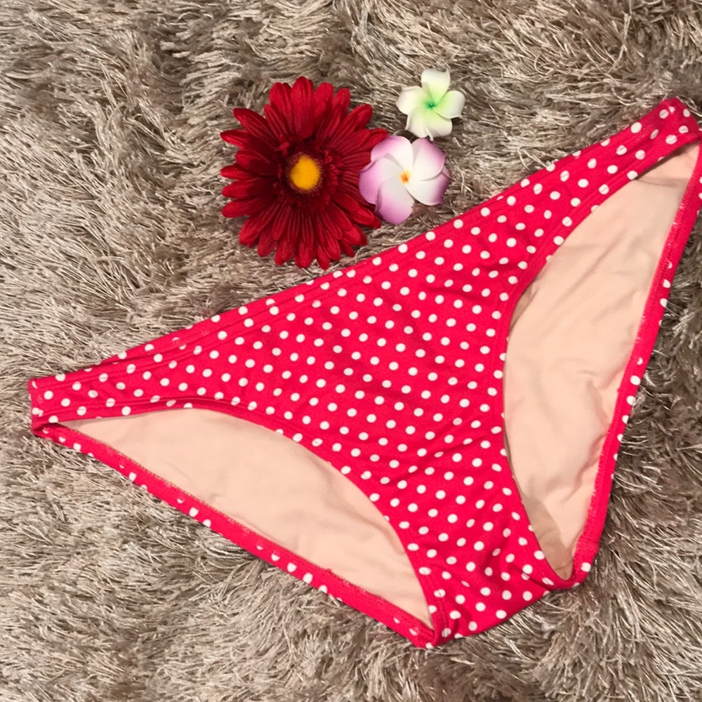 GAP Pink Polka Dot Bikini Bottoms